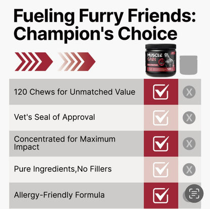 Muscle Gainer Chews — more strength, more vitality, more life