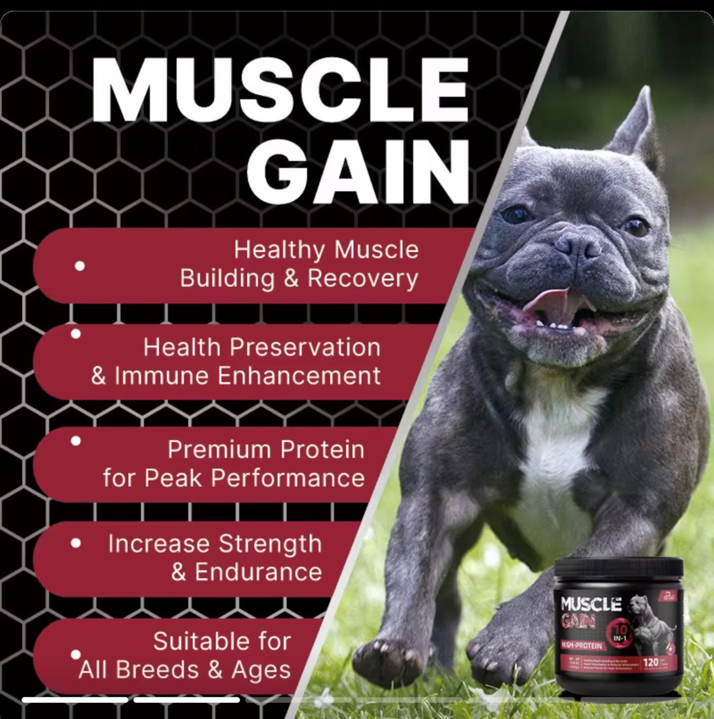 Muscle Gainer Chews — more strength, more vitality, more life
